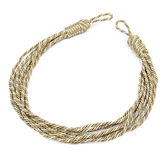 шторные подхваты плетеные