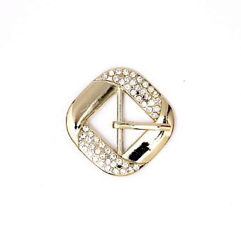 пряжка застежка металлическая со стразами