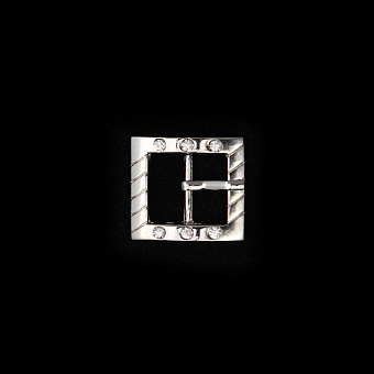 пряжка застежка металлическая со стразами