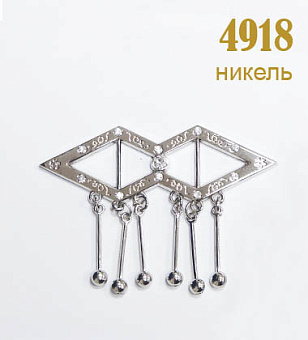 пряжка застежка металлическая со стразами