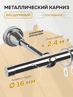 металлический настенный карниз для штор