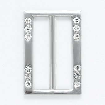 пряжка застежка металлическая со стразами