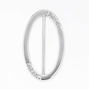 пряжка застежка металлическая со стразами