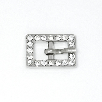 пряжка застежка металлическая со стразами