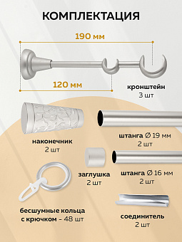 металлический настенный карниз для штор