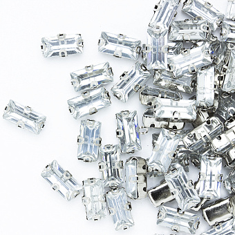 Стразы прямоугольные пришивные в металлической оправе стразы прямоугольные пришивные в металлической оправе