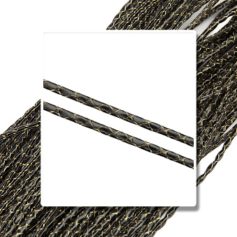 декоративный шнур из кожзама прошитый