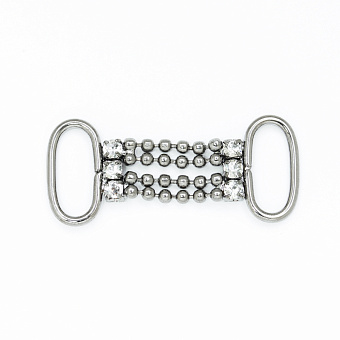 пряжка застежка металлическая со стразами