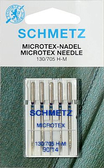 Иглы для микротекстиля №90 Schmetz 130/705H-M (5 шт) иглы швейных машин для микротекстиля