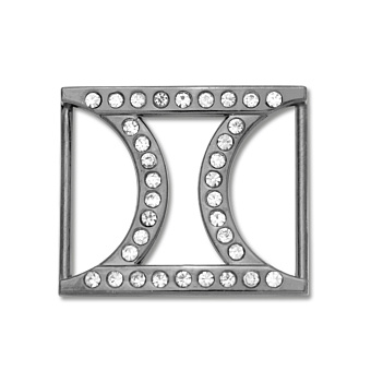 пряжка застежка металлическая со стразами