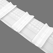 Шторная лента "Бантовая" 4389P (1:2) Oz-is Premium тканая 15 см/50 м (4 кармана, 4 корда)