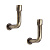 Крючки - держатели для подхватов HX455-1 бронза (антик) (L 3 см/ h 3.5 см) (уп. 2 шт) крючки для штор и подхватов