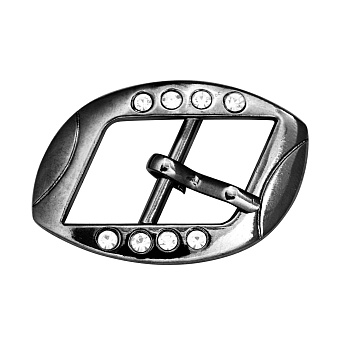 пряжка застежка металлическая со стразами