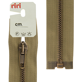 металлические однозамковые молнии Рири