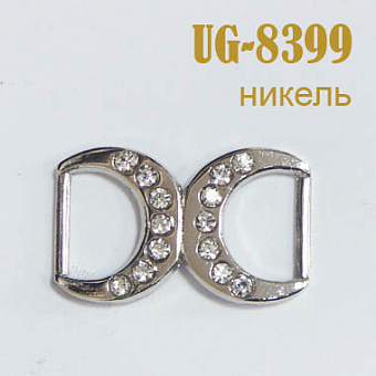 пряжка застежка металлическая со стразами