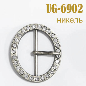 пряжка застежка металлическая со стразами