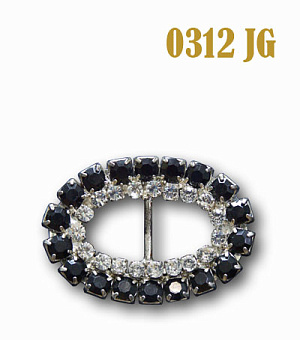 пряжка застежка металлическая со стразами