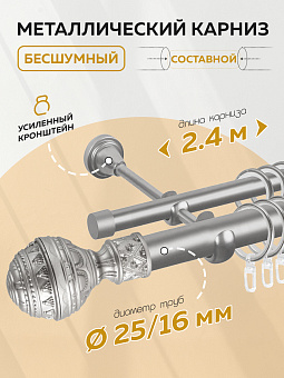 металлический настенный карниз для штор