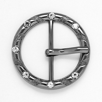 пряжка застежка металлическая со стразами