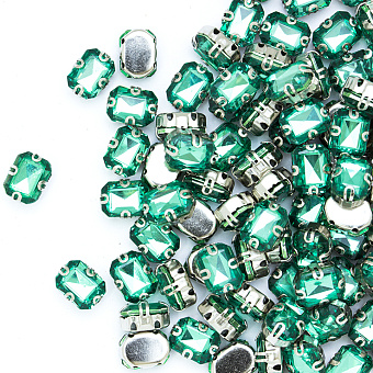 Стразы прямоугольные пришивные в металлической оправе стразы прямоугольные пришивные в металлической оправе