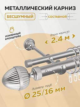 металлический настенный карниз для штор