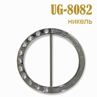 пряжка застежка металлическая со стразами