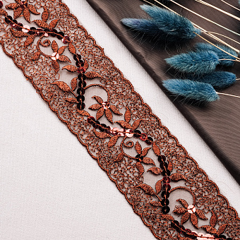 декоративная тесьма с пайетками