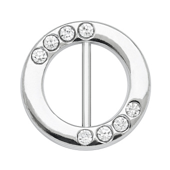 пряжка застежка металлическая со стразами