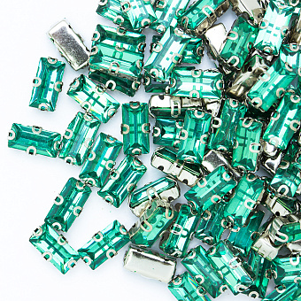 Стразы прямоугольные пришивные в металлической оправе стразы прямоугольные пришивные в металлической оправе