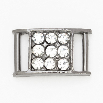 пряжка застежка металлическая со стразами