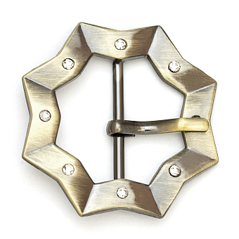 пряжка застежка металлическая со стразами