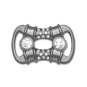 пряжка застежка металлическая со стразами