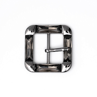 пряжка застежка металлическая со стразами