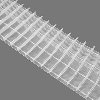 шторная лента с фиксированной карандашной сборкой