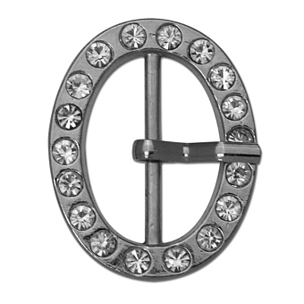 пряжка застежка металлическая со стразами