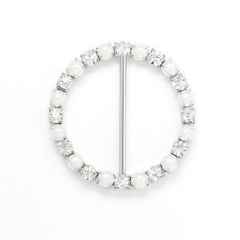 пряжка застежка металлическая со стразами