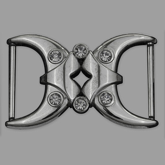 пряжка застежка металлическая со стразами