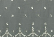 Гардинная ткань для штор - микросетка с вышивкой 124129