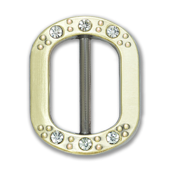 пряжка застежка металлическая со стразами