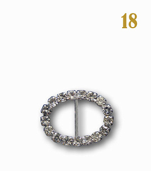 пряжка застежка металлическая со стразами