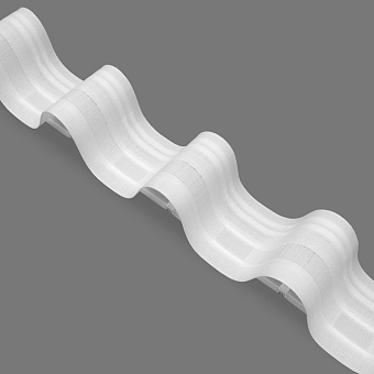 шторная лента с эффектом люверсов